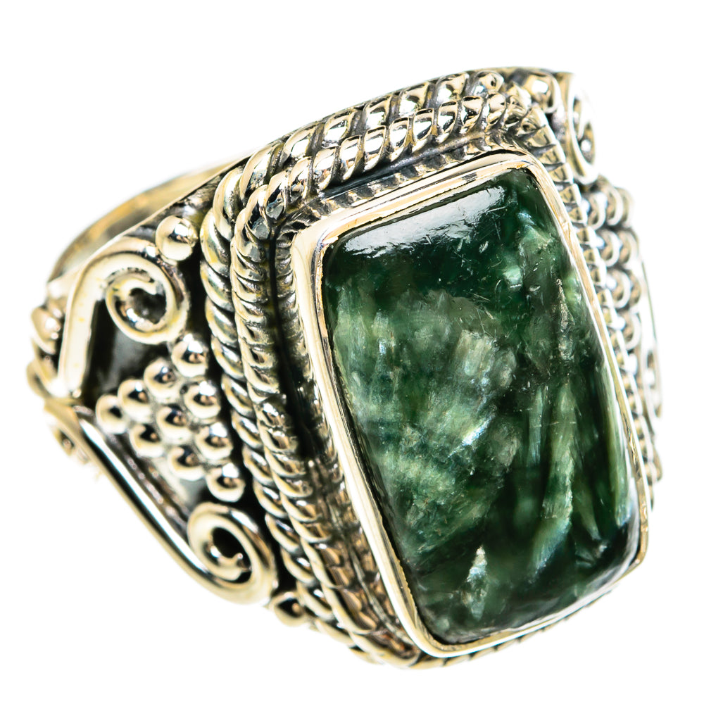 Seraphinite Rings handcrafted by Ana Silver Co - RING80396