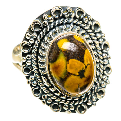 Bamboo Jasper Rings handcrafted by Ana Silver Co - RING80397 - Photo 2