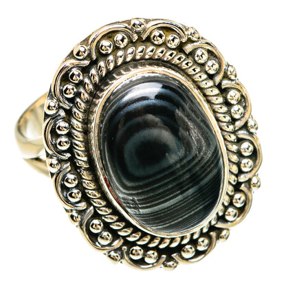 Psilomelane Rings handcrafted by Ana Silver Co - RING80406 - Photo 2
