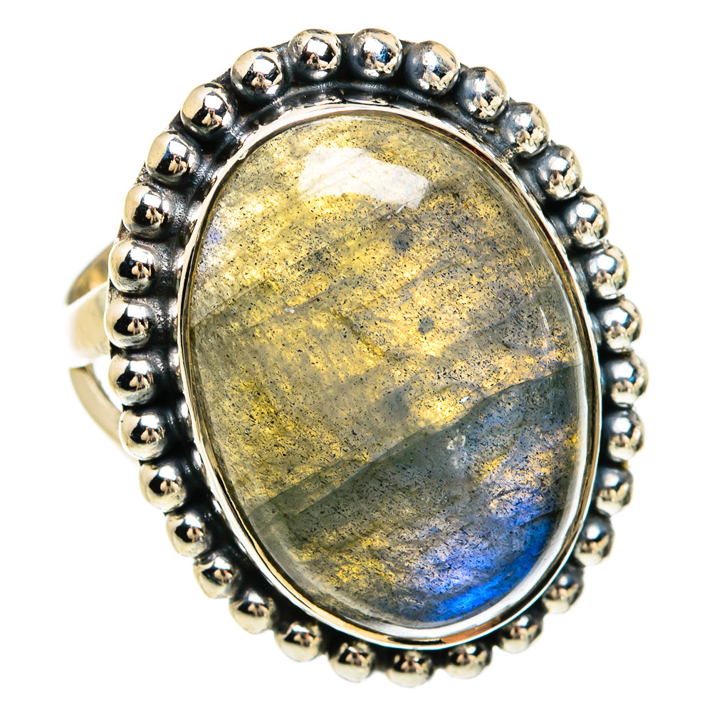 Labradorite Rings handcrafted by Ana Silver Co - RING80414