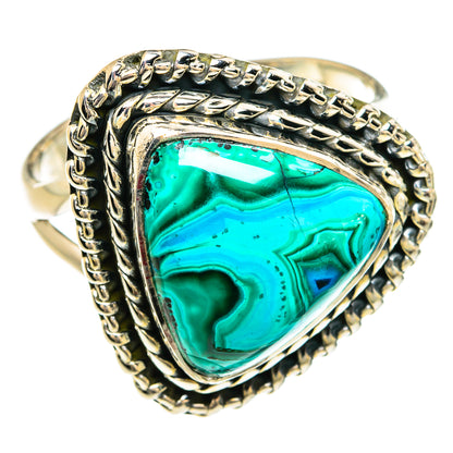 Malachite In Chrysocolla Rings handcrafted by Ana Silver Co - RING80419