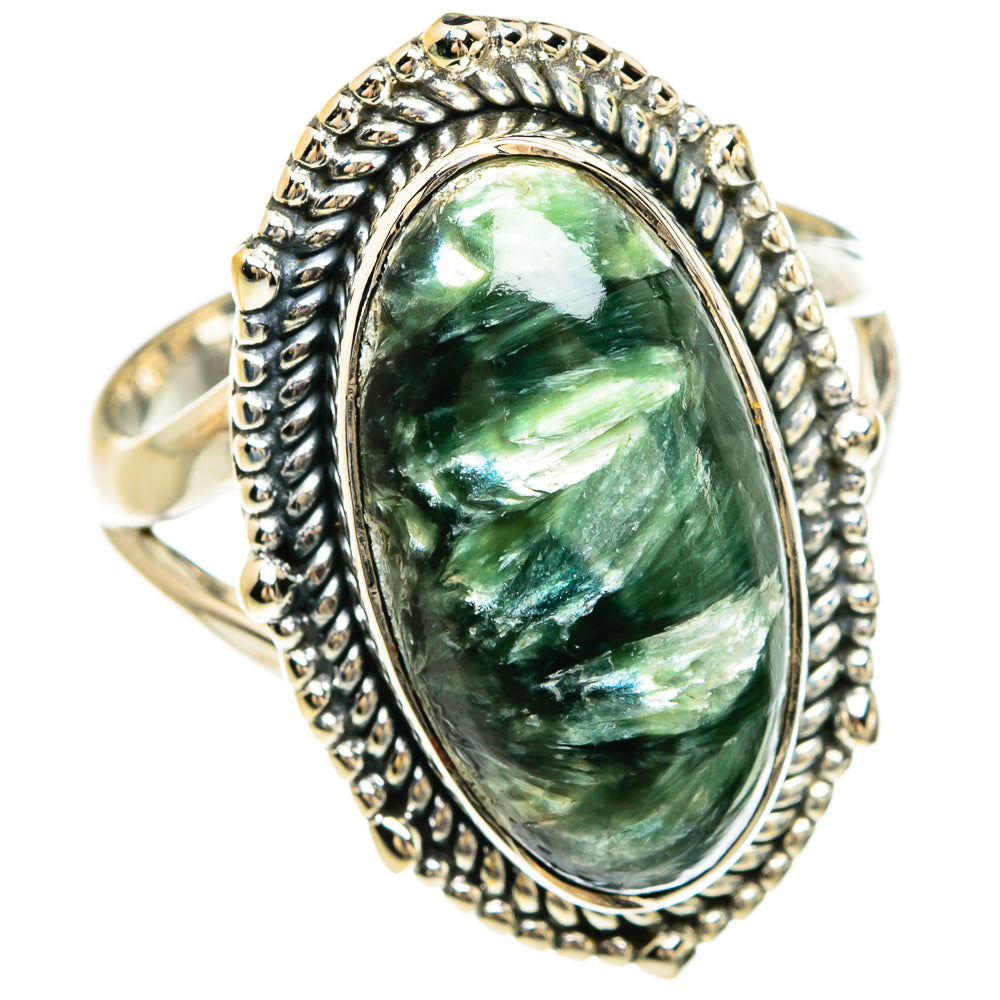 Seraphinite Rings handcrafted by Ana Silver Co - RING80420