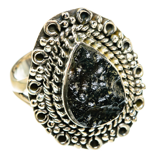 Tektite Rings handcrafted by Ana Silver Co - RING80430 - Photo 2