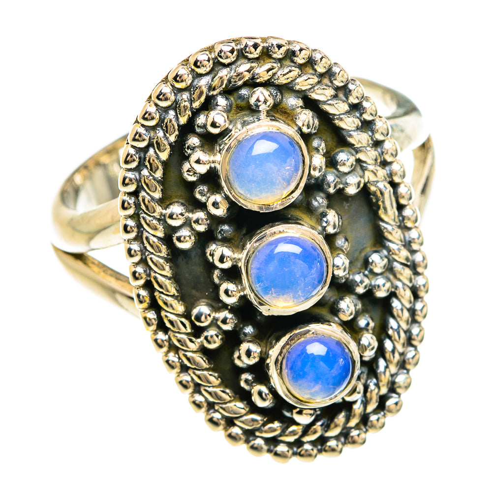 Ethiopian Opal Rings handcrafted by Ana Silver Co - RING80435