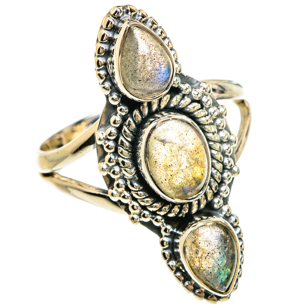 Labradorite Rings handcrafted by Ana Silver Co - RING80436