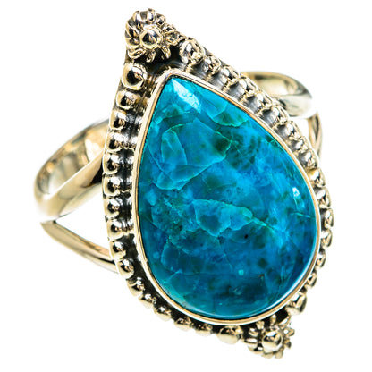 Chrysocolla Rings handcrafted by Ana Silver Co - RING80438