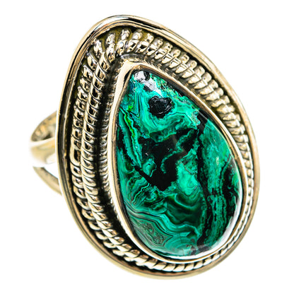 Malachite In Chrysocolla Rings handcrafted by Ana Silver Co - RING80443