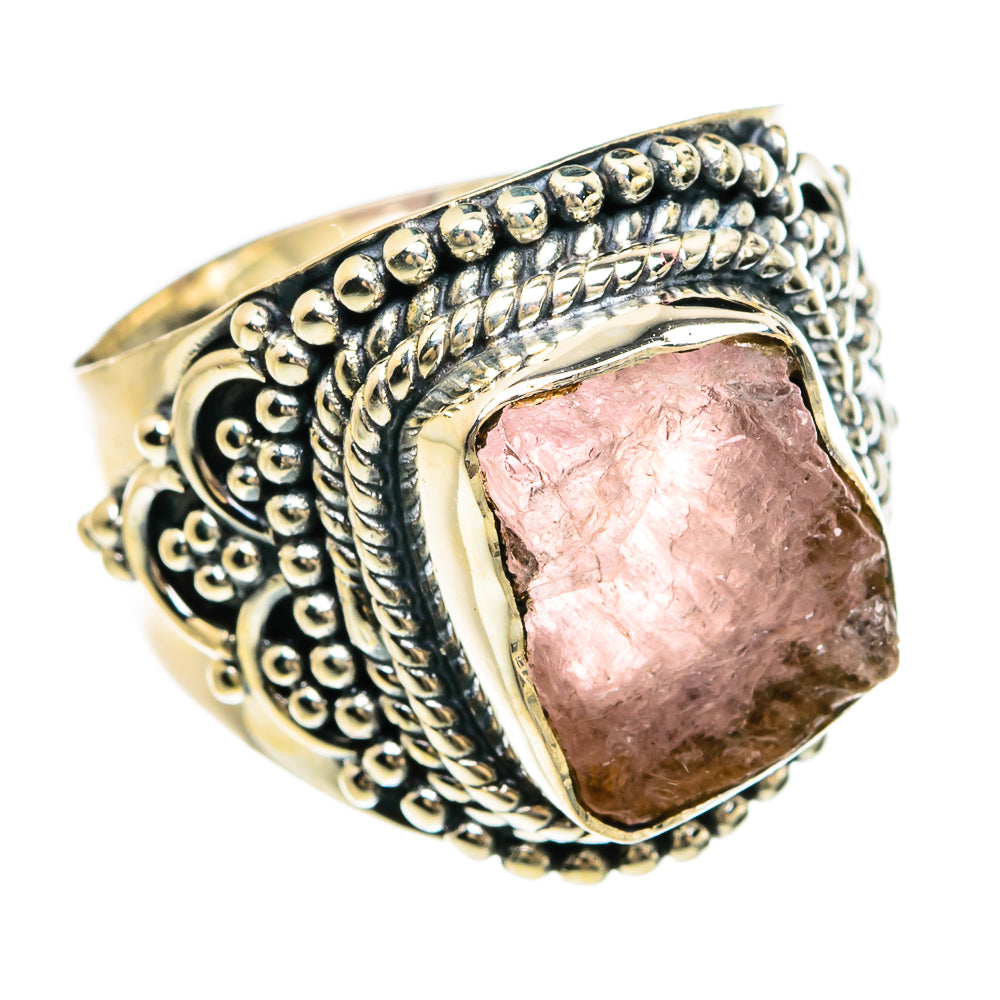 Rose Quartz Rings handcrafted by Ana Silver Co - RING80449