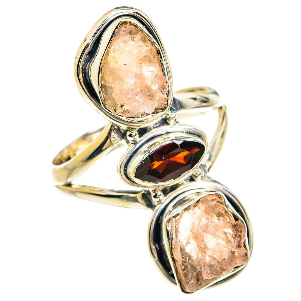 Rose Quartz Rings handcrafted by Ana Silver Co - RING80450