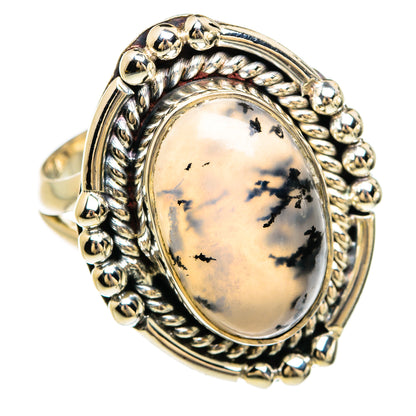 Dendritic Opal Rings handcrafted by Ana Silver Co - RING80455