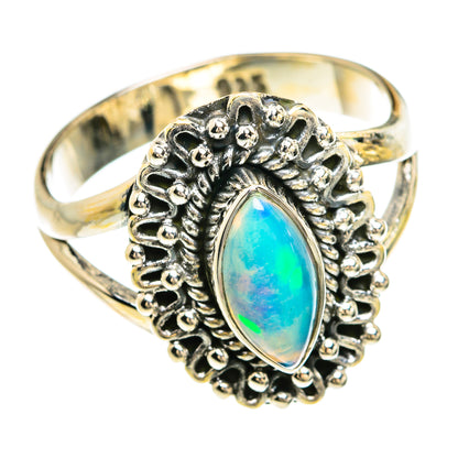 Ethiopian Opal Rings handcrafted by Ana Silver Co - RING80458
