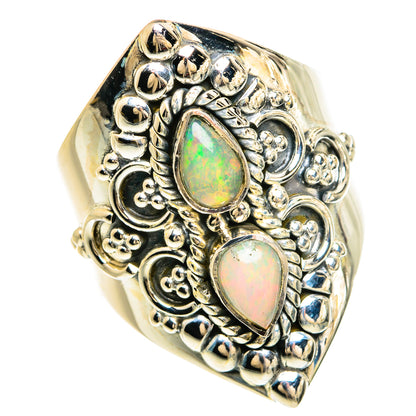 Ethiopian Opal Rings handcrafted by Ana Silver Co - RING80459