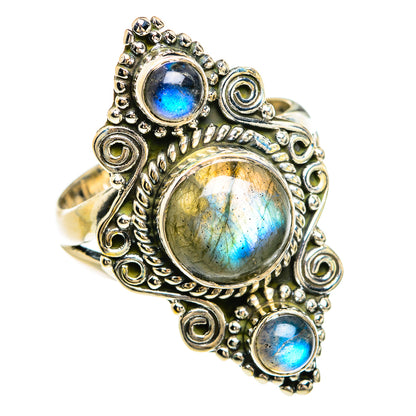 Labradorite Rings handcrafted by Ana Silver Co - RING80462