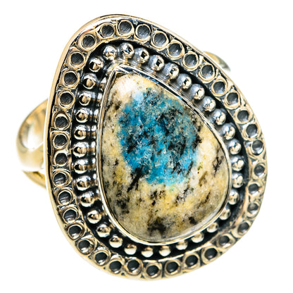 K2 Blue Azurite Rings handcrafted by Ana Silver Co - RING80464 - Photo 2