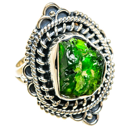 Chrome Diopside Rings handcrafted by Ana Silver Co - RING80467