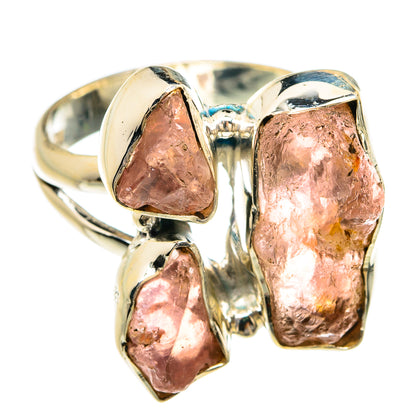 Rose Quartz Rings handcrafted by Ana Silver Co - RING80474