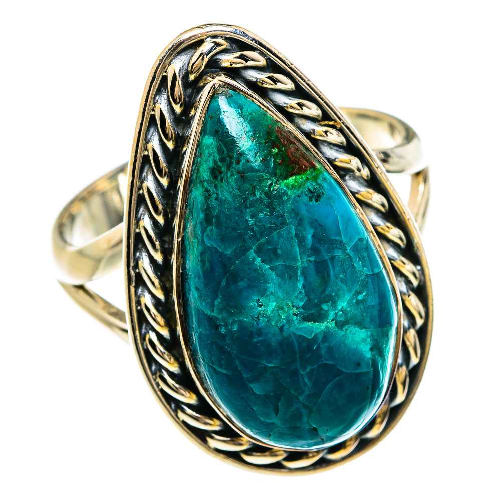 Chrysocolla Rings handcrafted by Ana Silver Co - RING80484