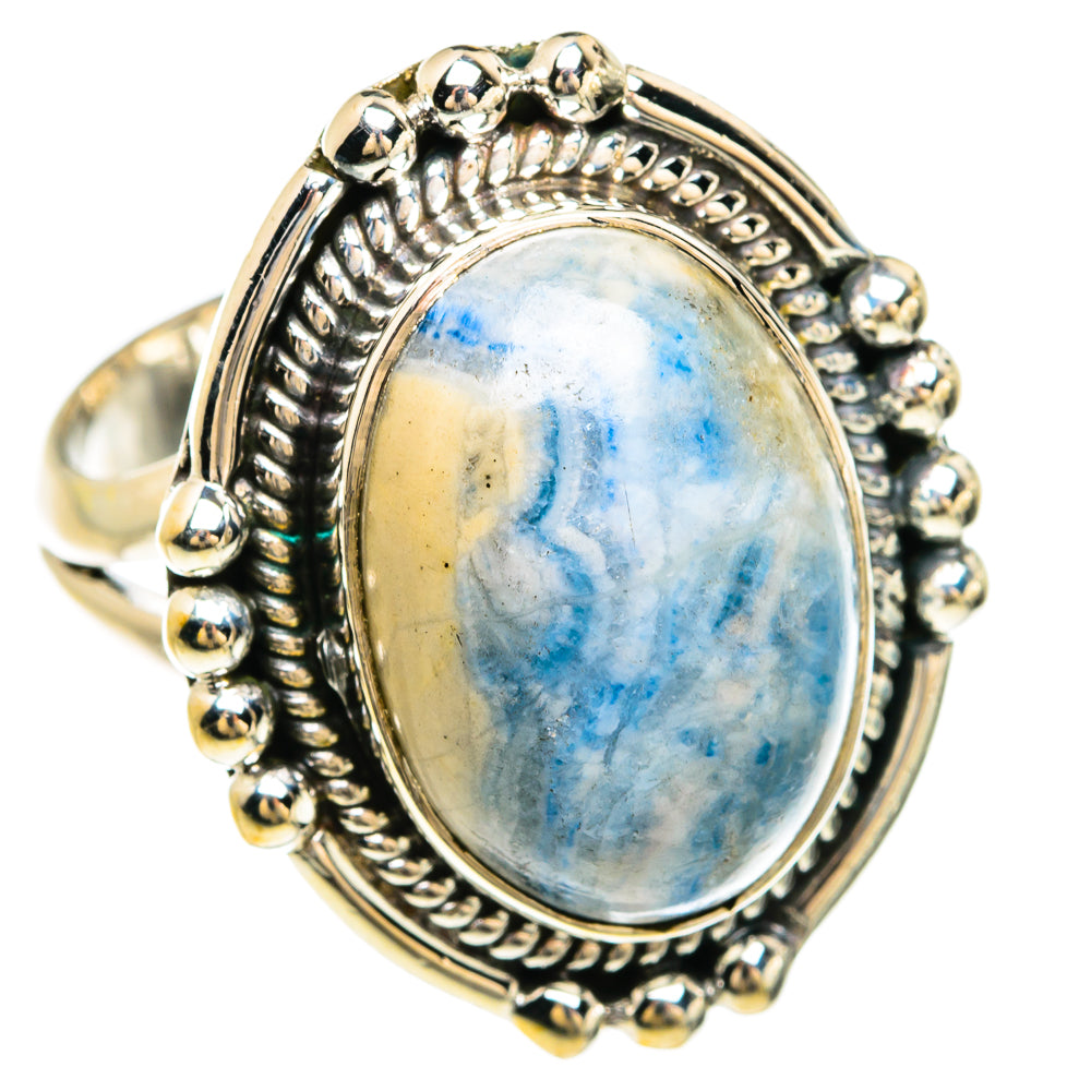 Blue Scheelite Rings handcrafted by Ana Silver Co - RING80486
