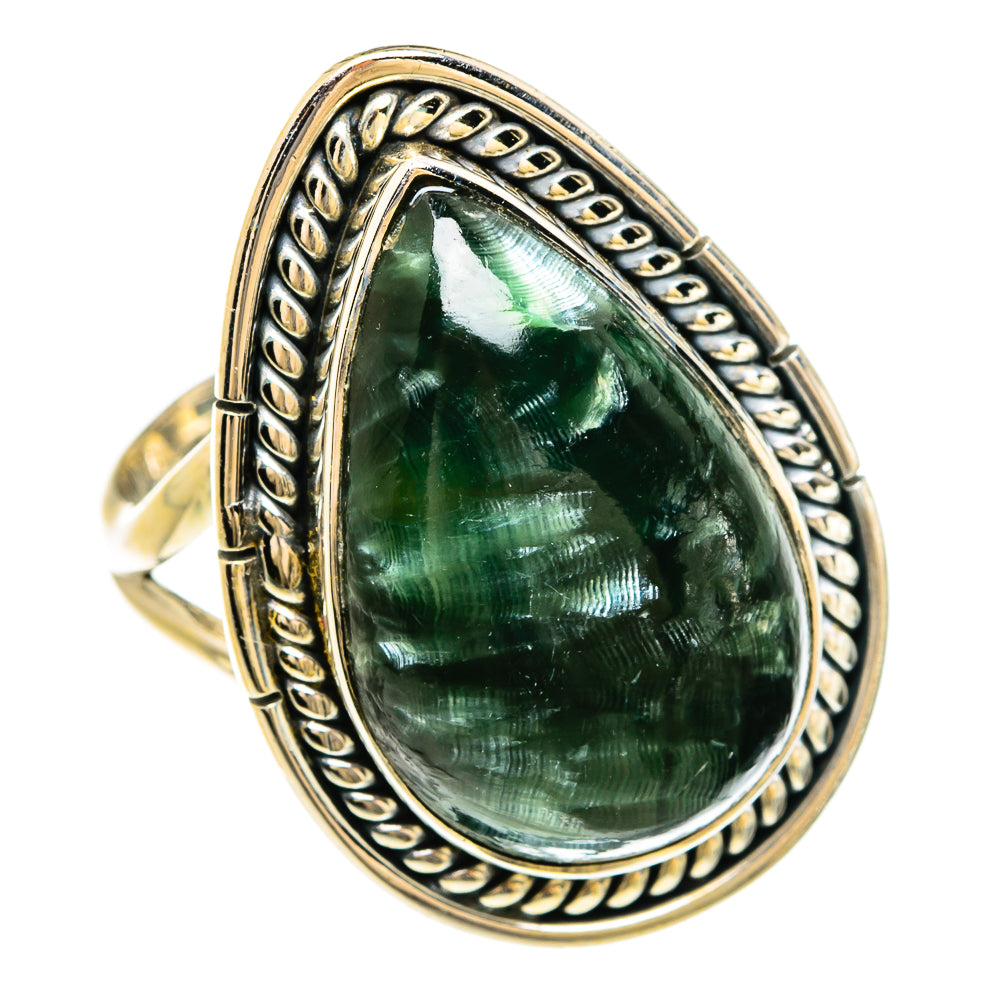 Seraphinite Rings handcrafted by Ana Silver Co - RING80488