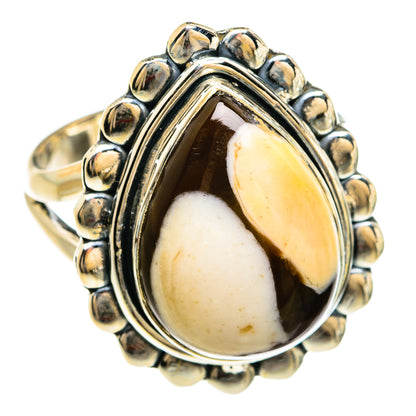 Peanut Wood Jasper Rings handcrafted by Ana Silver Co - RING80493 - Photo 2