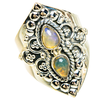 Ethiopian Opal Rings handcrafted by Ana Silver Co - RING80506