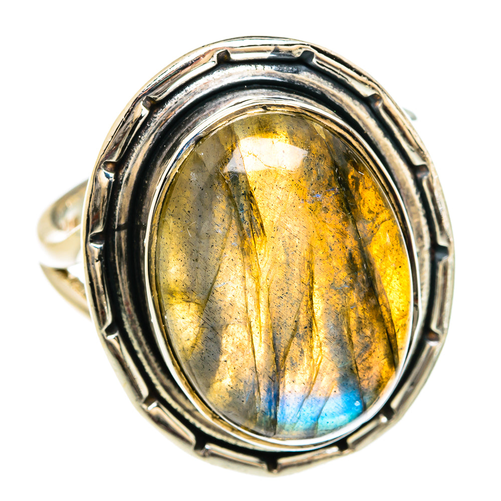 Labradorite Rings handcrafted by Ana Silver Co - RING80507