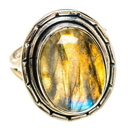 Labradorite Rings handcrafted by Ana Silver Co - RING80507