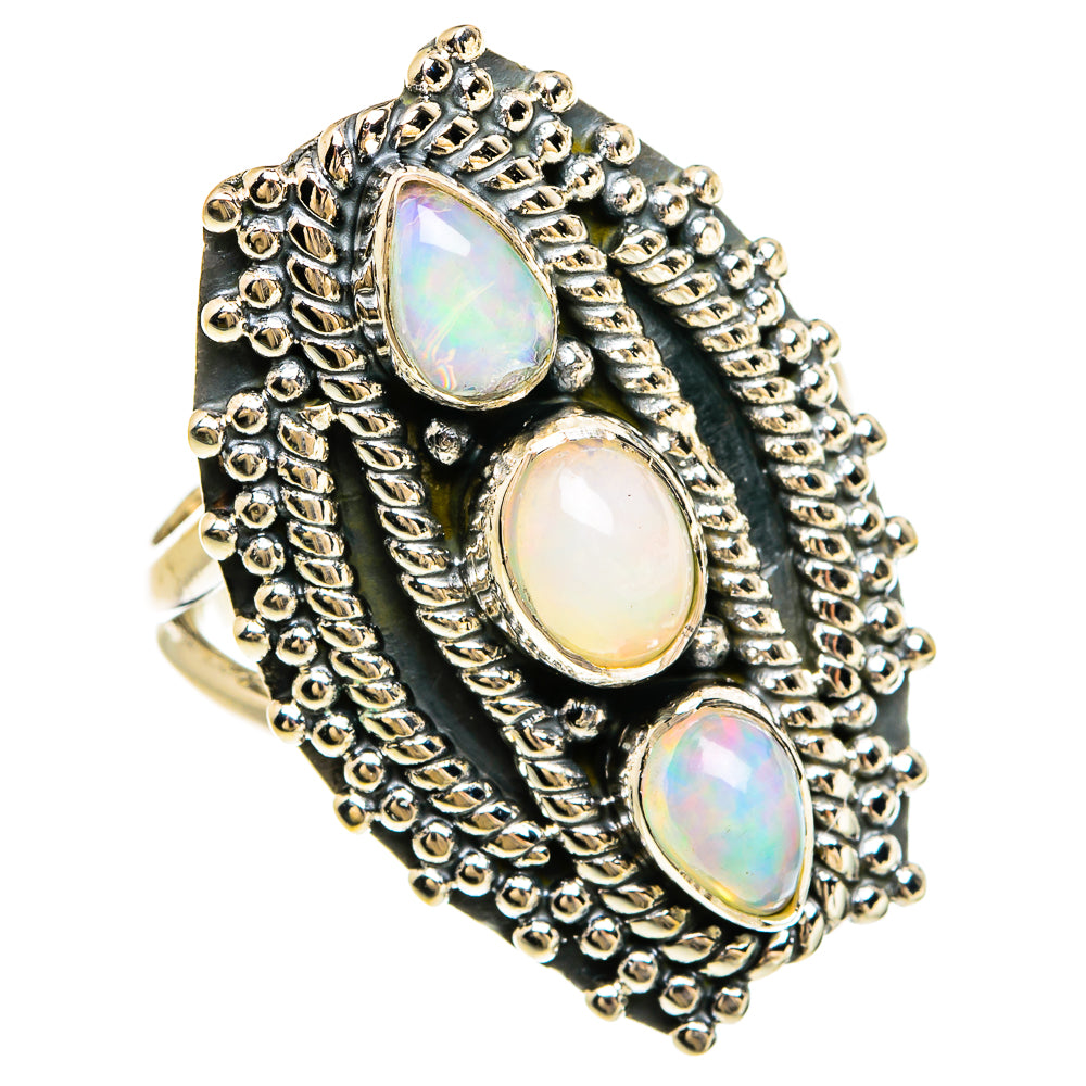 Ethiopian Opal Rings handcrafted by Ana Silver Co - RING80524