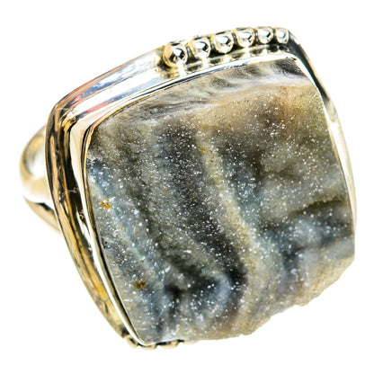 Desert Druzy Rings handcrafted by Ana Silver Co - RING80525