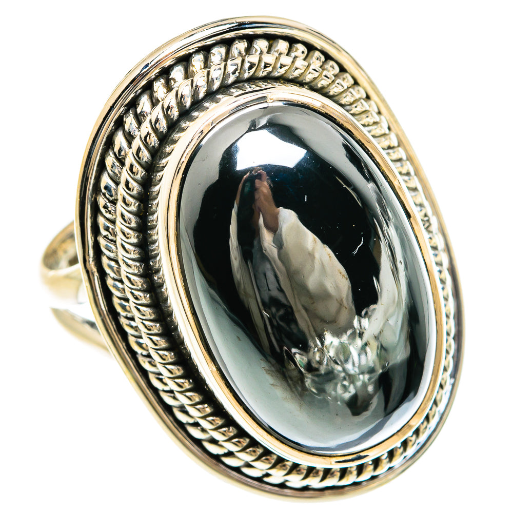 Hematite Rings handcrafted by Ana Silver Co - RING80526