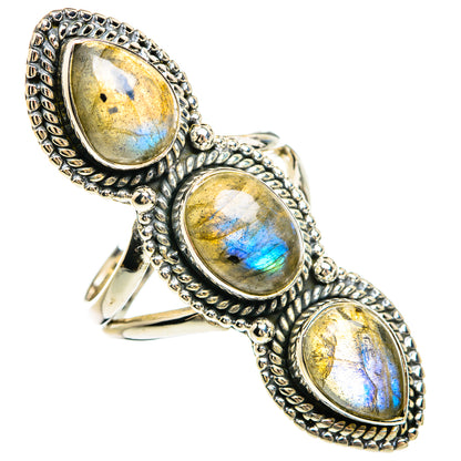 Labradorite Rings handcrafted by Ana Silver Co - RING80533