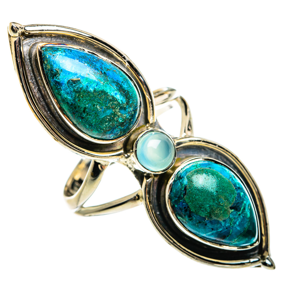 Chrysocolla Rings handcrafted by Ana Silver Co - RING80534