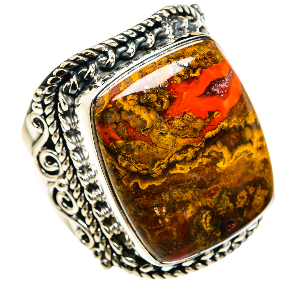Moroccan Agate Rings handcrafted by Ana Silver Co - RING80545