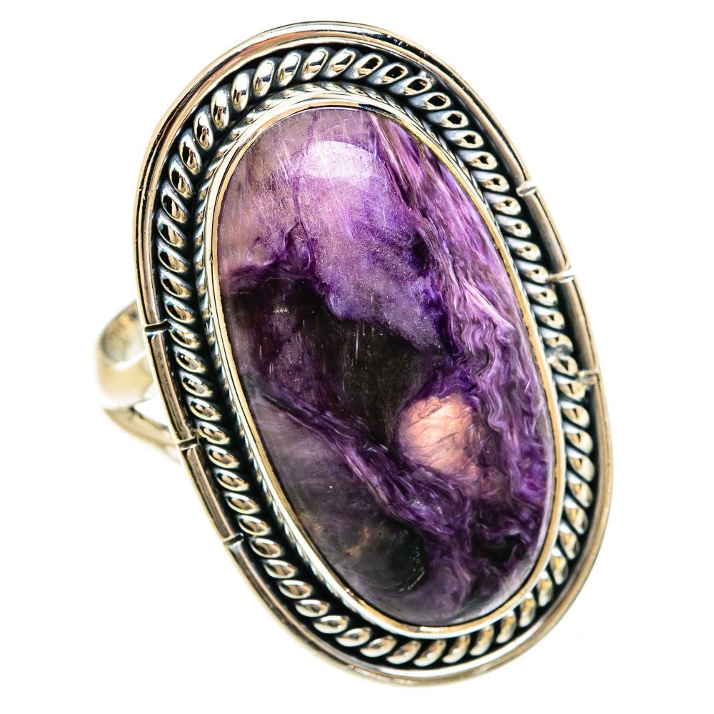 Charoite Rings handcrafted by Ana Silver Co - RING80552