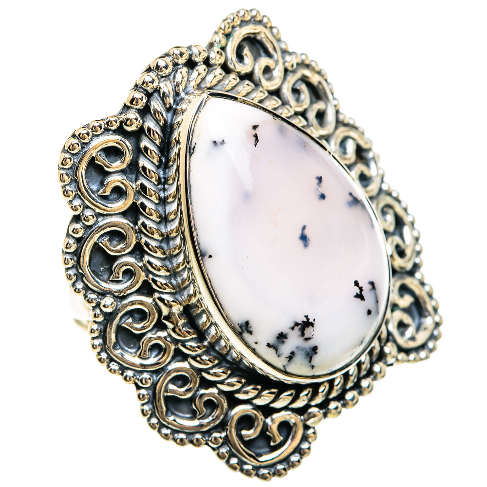 Dendritic Opal Rings handcrafted by Ana Silver Co - RING80558