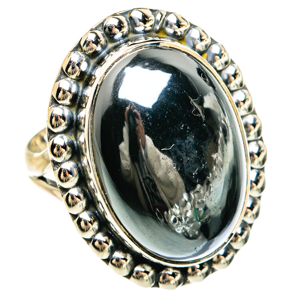 Hematite Rings handcrafted by Ana Silver Co - RING80562