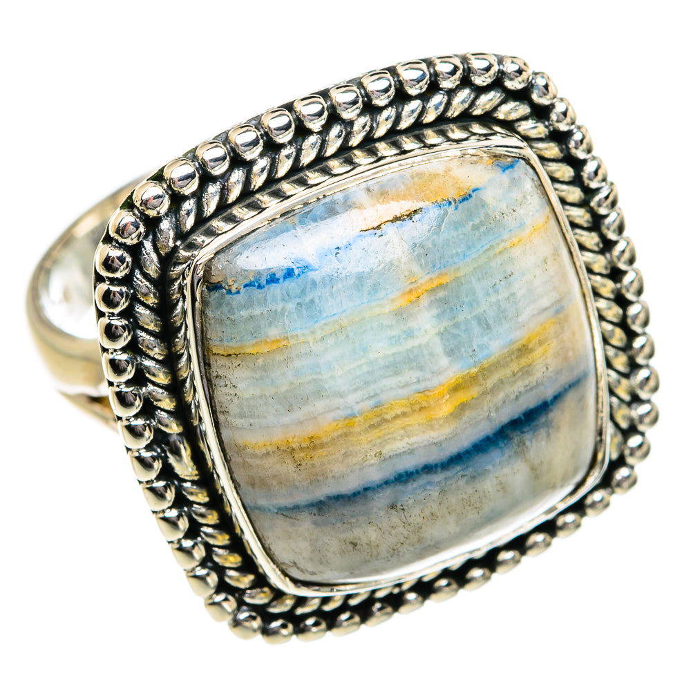 Blue Scheelite Rings handcrafted by Ana Silver Co - RING80571