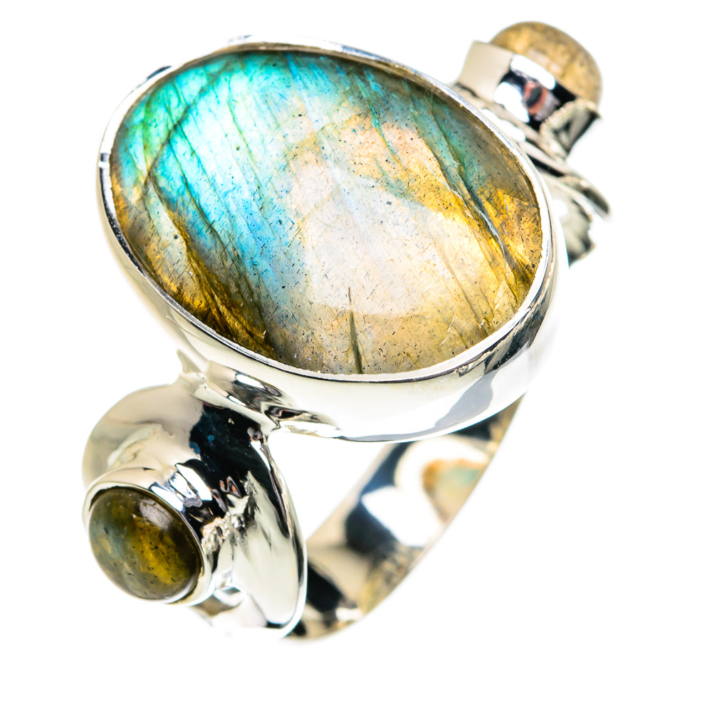 Labradorite Rings handcrafted by Ana Silver Co - RING80572