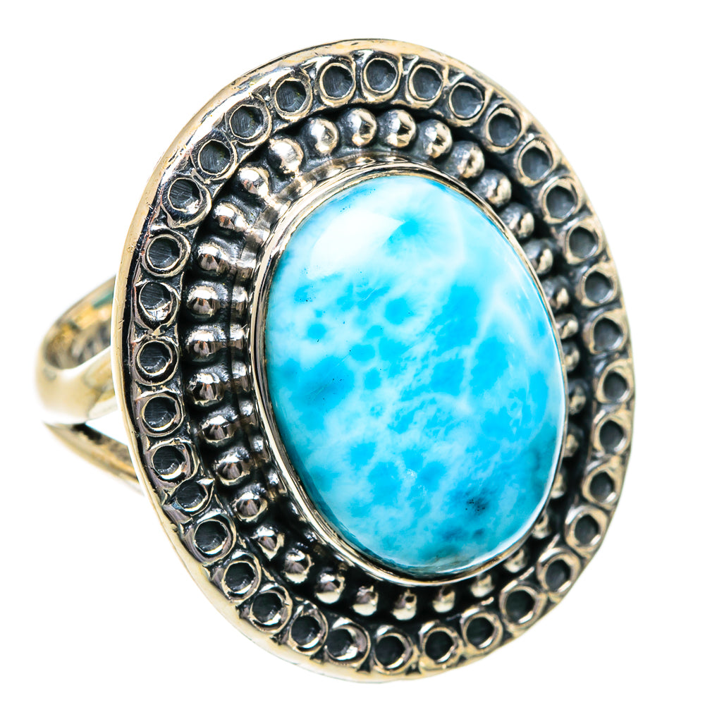 Larimar Rings handcrafted by Ana Silver Co - RING80576
