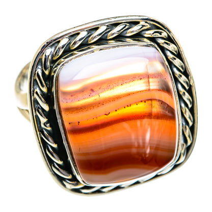Lake Superior Agate Rings handcrafted by Ana Silver Co - RING80584