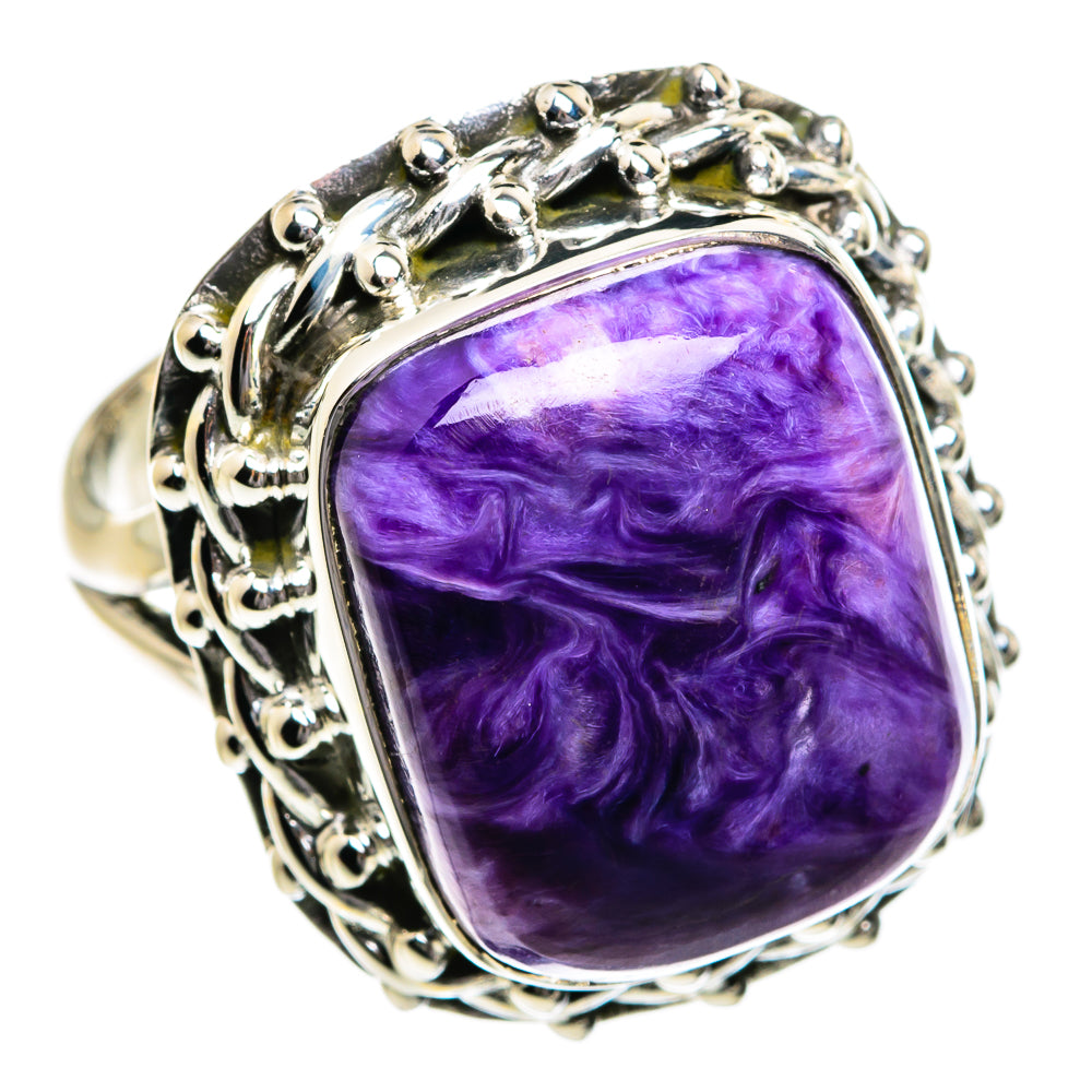 Charoite Rings handcrafted by Ana Silver Co - RING80591