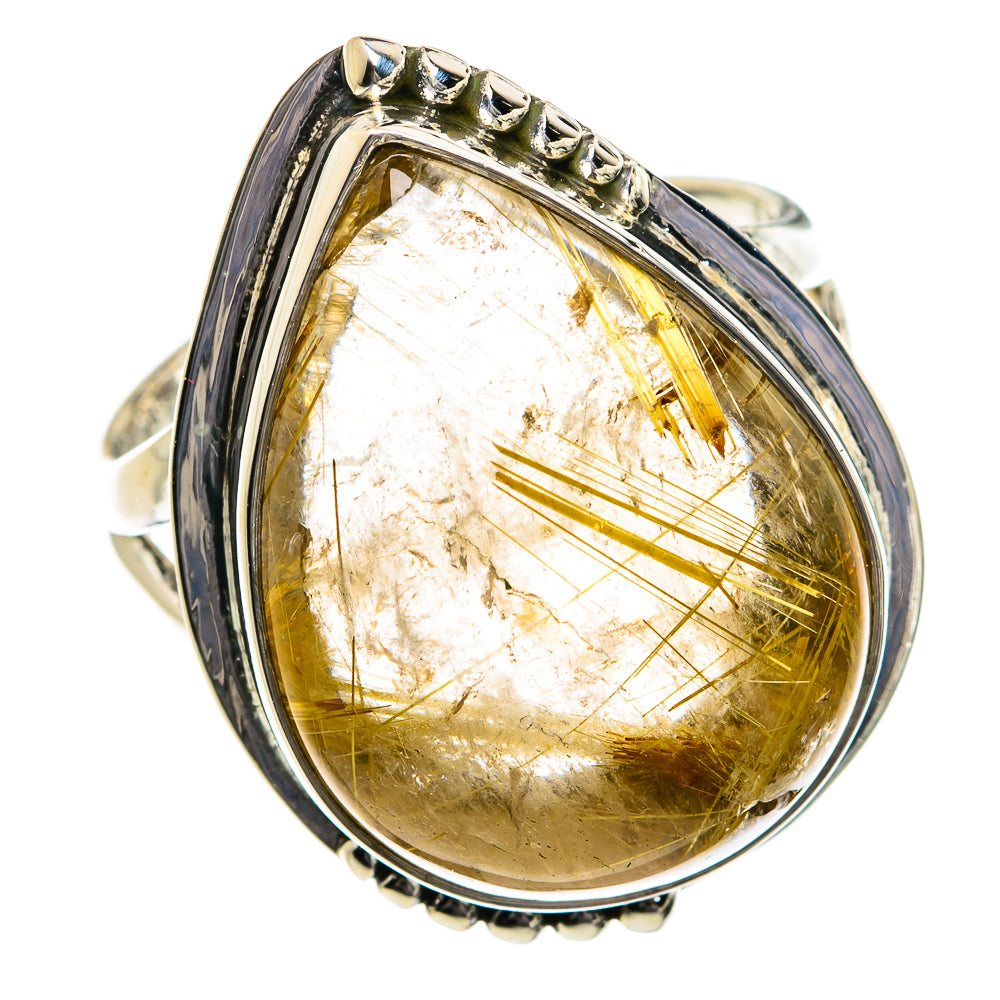 Rutilated Quartz Rings handcrafted by Ana Silver Co - RING80593