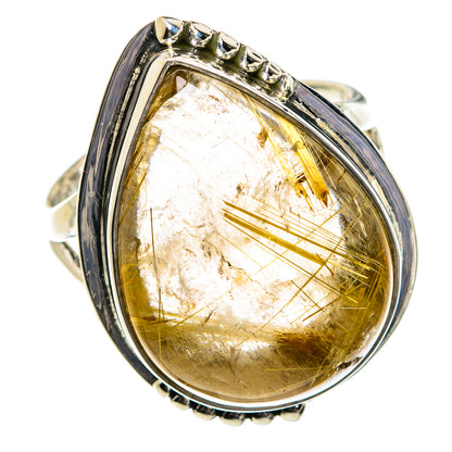 Rutilated Quartz Rings handcrafted by Ana Silver Co - RING80593