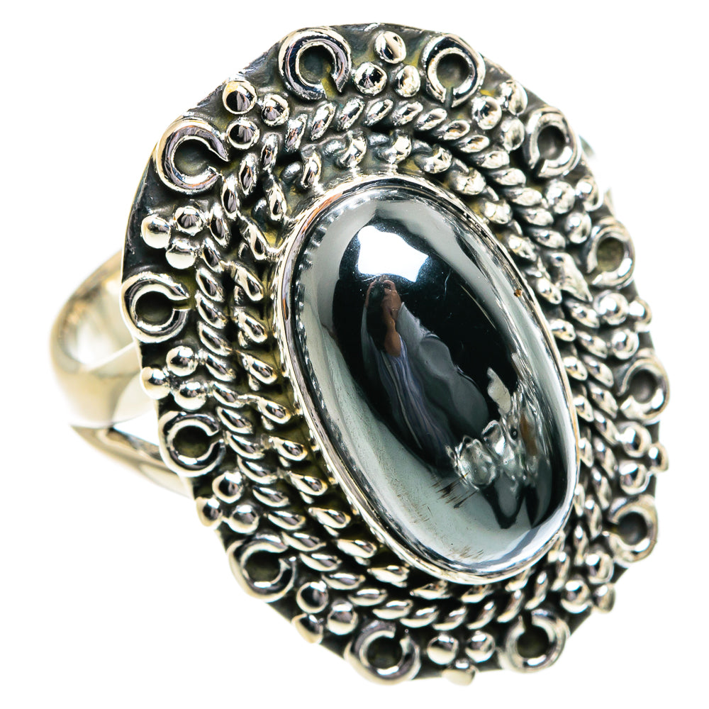 Hematite Rings handcrafted by Ana Silver Co - RING80604