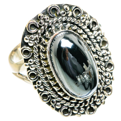 Hematite Rings handcrafted by Ana Silver Co - RING80604