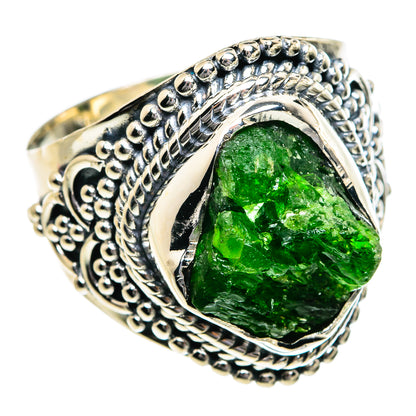 Chrome Diopside Rings handcrafted by Ana Silver Co - RING80613