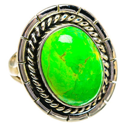 Gaspeite Rings handcrafted by Ana Silver Co - RING80614