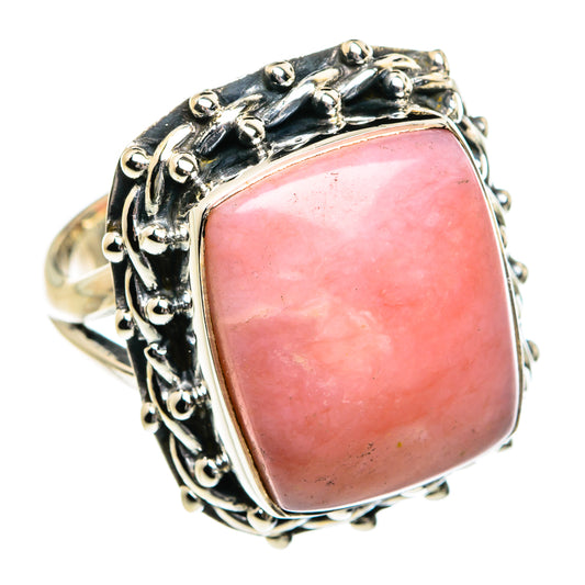 Pink Opal Rings handcrafted by Ana Silver Co - RING80623
