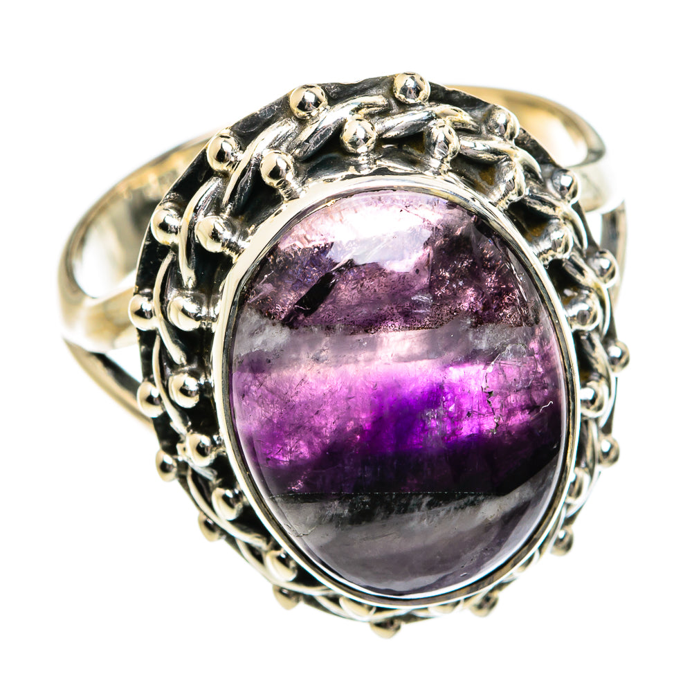 Chevron Amethyst Rings handcrafted by Ana Silver Co - RING80626