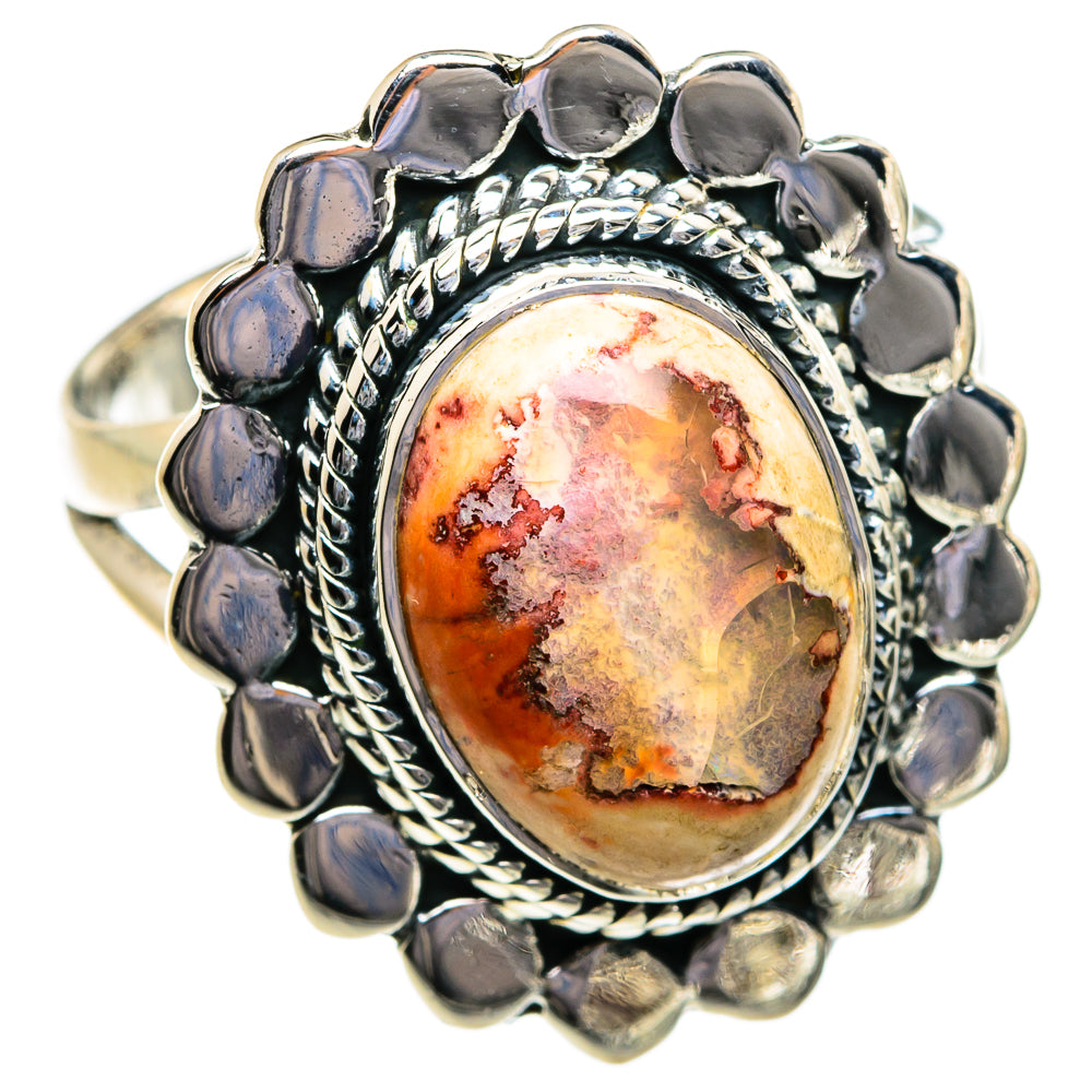 Mexican Fire Opal Rings handcrafted by Ana Silver Co - RING80636